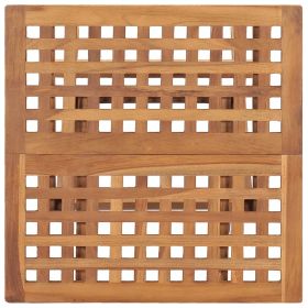 vidaXL Folding Garden Table 50x50x50 cm Solid Teak Wood