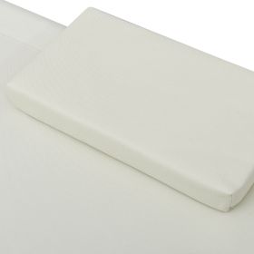 vidaXL Patio Lounge Bed Fabric Cream