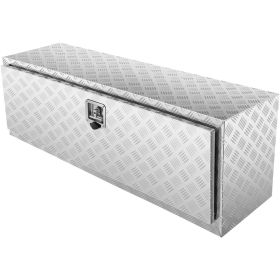 VEVOR Underbody Truck Box, 48"√ó17"√ó18" Pickup Storage Box, Heavy Duty Aluminum Diamond Plate Tool Box with Lock and Keys