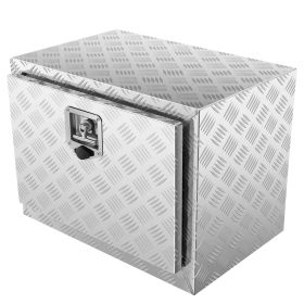 VEVOR Underbody Truck Box, 24"√ó14"√ó16" Pickup Storage Box, Heavy Duty Aluminum Diamond Plate Tool Box with Lock and Keys