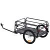 VEVOR Bike Cargo Trailer, 160 lbs Load Capacity, Heavy-Duty Bicycle Wagon Cart, Foldable Compact Storage & Quick Release with Universal Hitch