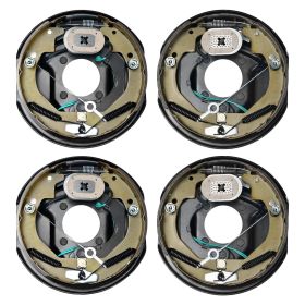 VEVOR Electric Trailer Brake Assembly, 10" x 2-1/4", 2 Pairs Self-Adjusting Electric Brakes Kit for 3500 lbs Axle, 4-Hole Mounting