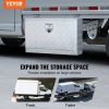 VEVOR Underbody Truck Box, 30"√ó14"√ó16" Pickup Storage Box, Heavy Duty Aluminum Diamond Plate Tool Box with Lock and Keys