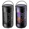 Solar Bug Zapper Garden Flame Flying Insect Killer Lamp Torch Mosquito Killer Trap with 2 Light Modes 600V Grid Handle Detachable Tray