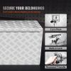 VEVOR Underbody Truck Box, 48"√ó17"√ó18" Pickup Storage Box, Heavy Duty Aluminum Diamond Plate Tool Box with Lock and Keys