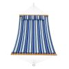 VEVOR Double Quilted Fabric Hammock, 12 FT Double Hammock with Hardwood Spreader Bars