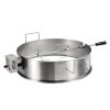 VEVOR BBQ Rotisserie Ring Kit for 22" Kettle Charcoal Grills Stainless Steel