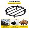 VEVOR Fire Pit Grate, Heavy Duty Iron Round Firewood Grate, Round Wood Fire Pit Grate 18", Firepit Grate with Black Paint