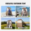 VEVOR Camping Shower Tent, 83" x 42" x 83" 2 Rooms Oversize Outdoor Portable Shelter, Privacy Tent with Detachable Top, Pockets