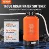 VEVOR RV Water Softener, 16,000 Grain Portable Water Softener, with 3/4" Brass Fittings and 42" Hose, Soften Hard Water Filter System for RVs