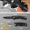 Pocket Knife 9 in1 Multi-tool Tactical Knife with Blade Saw Pliers Screwdriver Bottle Opener Full Stainless Steel Folding Knife