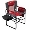 Camping Directors Chair, Heavy Duty,Oversized Portable Folding Chair with Side Table, Pocket for Beach, Fishing,Trip,Picnic,Lawn