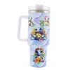 1pc 40oz Water Bottles,5D Little Turtle Series Tumbler,Large Capacity Stainless Steel Tumbler Insulation Cup With Lid And Straw For Women,Camping